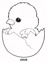 Kids can color the pictures and shapes in any case they want. Hatching Chick Coloring Page Free Coloring Library