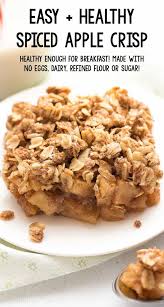 Healthy Chai Spice Apple Crumble In 2020 Healthy Apple Desserts Low Sugar Desserts Crumble Recipe