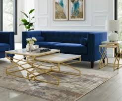 Each manufacturer offers slightly different kinds of sets: Jymtom White Coffee Table Set High Gloss Hexagon Shaped End Table Modern Decor For Living Room Home Office Blue White Home Kitchen Living Room Furniture Mymobileindia Com