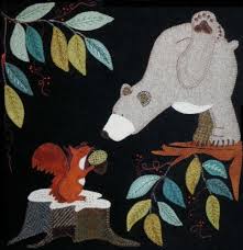 Le Jardin De Woolens C Est Ma Nature Bloc N 1 Rencontre Gourmande Applique En Feutrine Broderie De Laine Motifs D Appliques