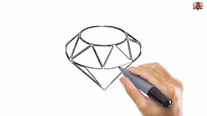 How To Draw A Diamond Easy Drawing Step By Step Tutorials For Kids Ucidraw Step By Step Drawing Easy Drawings Easy Drawing Steps