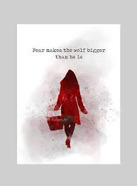 Little Red Riding Hood Quote Art Print Illustration Art Prints Quotes Art Quotes Art Prints