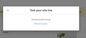 Solved: Square Online: 'Test your site live Something went ...