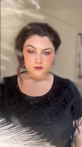 Vampy glamour straight out of the Roaring ‘20s 🖤🦇, #VintageVamp  #1920smakeuplook #1920shair #softglamourmakeup