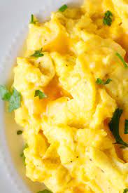 Scrambled Eggs With Cheese Recipe Scrambled Eggs With Cheese Cheesy Scrambled Eggs Scrambled Eggs