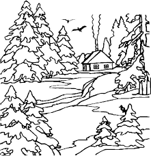 Représenter les textures dans un dessin de paysage. 23 Dessins De Coloriage Paysage A Imprimer