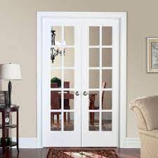 masonite 48 in x 80 in 10 lite primed smooth pine prehung interior french door 468265 the home depot prehung interior french doors prehung interior doors french doors interior