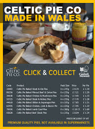 Steak and kidney pie is a british dish with a filling of diced beef and kidneys in a thick sauce. Celtic Pie Co Posts Facebook