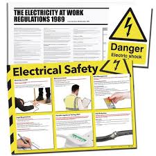 Many people experience electrical shocks. Electric Shock Poster Sign Multipack Seton