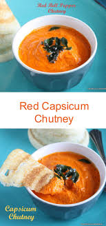 Red Bell Pepper Chutney Capsicum Chutney Chutney Recipe Recipe Chutney Recipes Diy Easy Recipes Diy Food Recipes