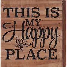 Maybe you would like to learn more about one of these? Artistic Reflections Re1036n 10 5 X 10 5 In This Is My Happy Place Pallet Wood Art Sign Natural Walmart Canada
