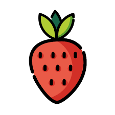 Strawberry Emoji The fruit of a rich red strawberry dotted with seeds and crowned with green leaves. strawberry emoji