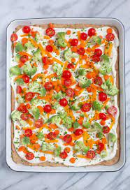 Spanish cold soup traditional gazpacho, a classic chilled soup made from pureed fresh vegetables, comes from the south of spain, where summers are notoriously hot, and vegetables are abundant. Cold Veggie Pizza Appetizers Wholefully
