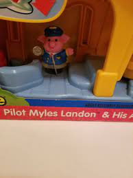 Animalville Pilot Myles Landon & His Airport Little People Fisher Price  Target | eBay