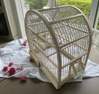 Large Rectangular Bird Cage Full Handmade / Wood Bird Cage ...