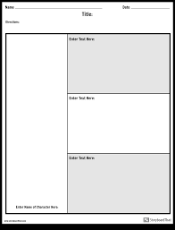 character map graphic organizer make a character map worksheet