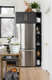 This small kitchen is an ingenious idea to conserve space yet make the space look open and airy. Black Modern Farmhouse Cottage Home Bunch Interior Design Ideas