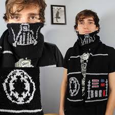 My Knitted Darth Vader Scarf A Must Knit For All Star Wars Fans Out There Episode 7 Is Coming Click To Get The Patterns Crochet Geek Knitting Crochet