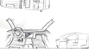 Tesla Pickup Truck Interior Sketches Combine Model 3 And Ford F 150
