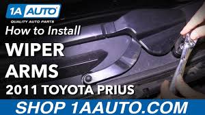 The contoured, spring steel beams will hug the curvature of your windshield, so you. How To Install Windshield Wiper Arms 10 15 Toyota Prius Youtube