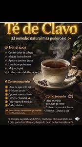 Un hábito pequeño con gran efecto 💛 El té de clavo es conocido por sus  propiedades antiinflamatorias y digestivas — perfecto para apoyar a tu  cuerpo cuando se siente pesado. Una taza