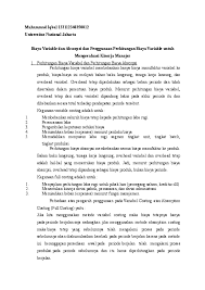 Perhitungan biaya absorpsi dan perhitungan biaya variabel ada dua metode untuk menghitung laba yaitu. Doc Biaya Variable Dan Absorpsi Dan Penggunaan Perhitungan Biaya Variable Untuk Mengevaluasi Kinerja Manajer Iqbal Muhammad Academia Edu