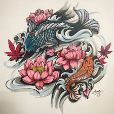 Moreover, a koi fish tattoo design centralizes around a sense of peace and calm, which makes it lovely and graceful. Koi Fish Lotus Flower Sketch For Tattoo Koitattoo Lotuskoisketch Amynguyentattoo Koi Dragon Tattoo Body Art Tattoos Koi Fish Tattoo