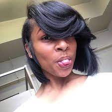 The slick black bob is a hairstyle that looks chic and classic. 20 Black Women Short Bobs Bob Haircut And Hairstyle Ideas Short Bob Hairstyles Bob Hairstyles Hair Styles