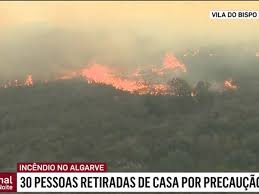 Monchique sob risco muito elevado de incêndio. Incendio No Algarve Aproxima Se De Vila Do Bispo Sic