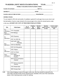 Wakissha Joint Mock Examinations 2019 Fill Online Printable Fillable Blank Pdffiller