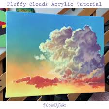 This is an acrylic painting lesson you can find my book on the essentials of acrylic painting here: Feliks K How To Paint Fluffy Clouds With Acrylics Facebook