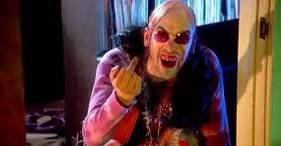 The Texas Chainsaw Massacre 2: "lick my plate" was ad-libbed