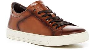 Bruno magli angelo calf fur shoes sneaker 100% leather italy new original box. Bruno Magli Westy Leather Sneaker In Cognac Brown For Men Lyst