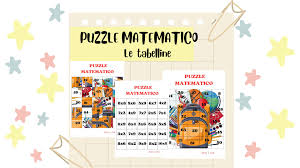 Puzzle matematico delle tabelline • Edudoro