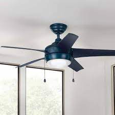 Navy blue anchor ceiling fan light dimensional pull resin. Home Decorators Collection Windward 44 In Led Blue Ceiling Fan With Light Kit 54402 The Home Depot