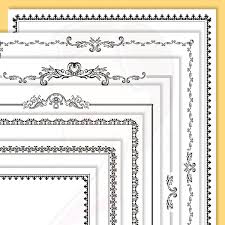 Border Png Frames Decorative Clip Art Ornate Page Frame 8x11 Etsy Frame Border Design Clip Art Page Borders Design