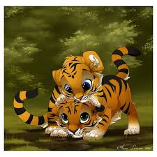 Tiger Friends By Kamirah Big Cats Art Warrior Cat Drawings Animal Drawings