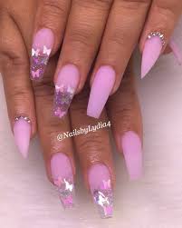 The beauty of pink acrylic nails can be enhanced by combining these with bows and. Cookiepower50 Pink Acrylic Nails Purple Acrylic Nails Summer Acrylic Nails