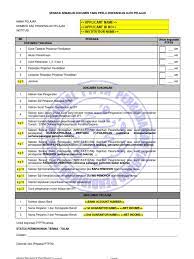 Senarai lukisan, sama seperti yang terkandung di dalam dokumen meja tender. Senarai Semak Ptptn
