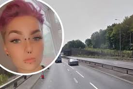 Young woman threatening to jump