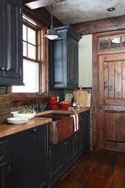 Maybe you would like to learn more about one of these? Country Kitchen Blue Painted Cabinetry And A Copper Hand Hammered Sink Styling Country Kitchen Designs Rustic Farmhouse Kitchen Rustic Kitchen