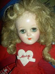 Mary Hartline Ideal TONI P91 doll 1949 with orig.RED dress,baton & roller  skates