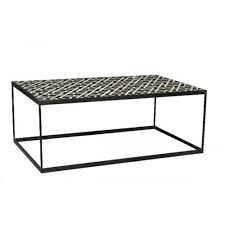 Black And White Bone Inlay Side Table Black Ivory Bone Inlay Top Black Rectangle Base Coffee Table Bone Inlay Black And White Furniture Black Rectangle