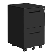 Select a filing cabinet with features like locking drawers for increased security or casters for mobility. Songmics Mobile File Cabinet With 2 Drawers Lock For Office Documents Suspended Folders Pre Assembled 39 X 50 X 69 5 Cm L X W X H Matte Black Ofc52bk Buy Online In Bahamas