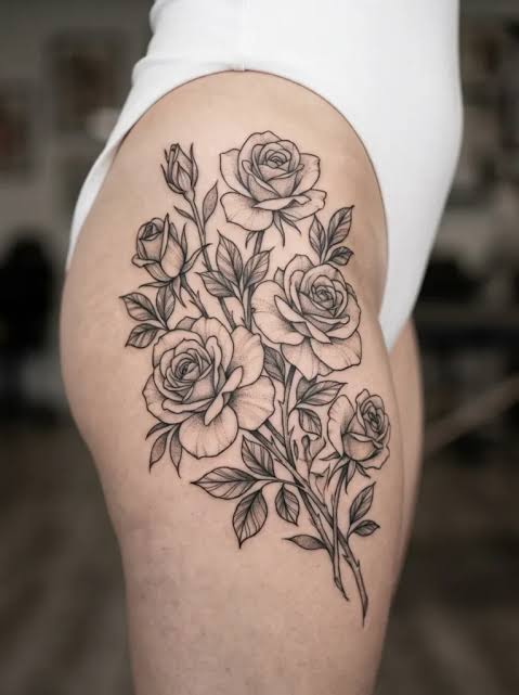 22+ Flower Rose Tattoo Ideas with Classic Timeless Beauty