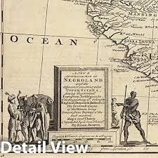 This 1747 negroland map identifies the nationality of the transatlantic slaves as judah, making this map historically priceless and of extreme importance to their descendants. Amazon Com Historic Pictoric Map Negroland Adjacent Countries 1747 Vintage Wall Art 54in X 44in Posters Prints