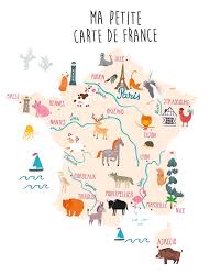 Carte du réseau ferré en france. Sticker Enfant Carte De France Objets Decoration Stickers Inexmob