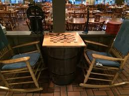 Checkerboard And Rocking Chairs Cracker Barrel Restaurant Decor Cracker Barrel Board Games