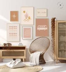 Wanderlust Set Of 6 Prints Travel Art Boho Prints Desert Etsy In 2020 Moon Art Print Kids Room Prints Art Gallery Wall
