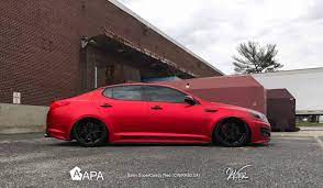 3m™ vinyl wraps for vehicles. Deep Red Matte Red Car Matte